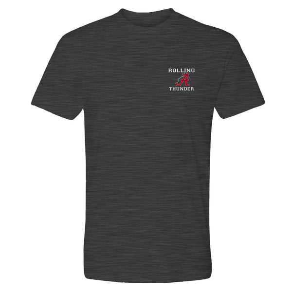 Rolling Thunder | Men's Alabama Crimson Tide T-Shirt  | Charcoal Heather