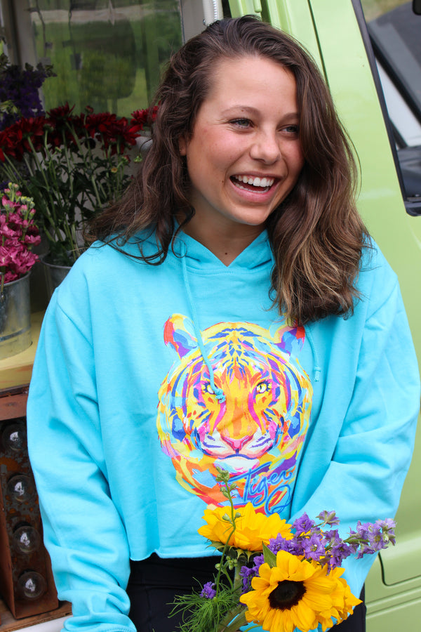 Tiger Queen | Madison Rose Tiger Graphic Hoodie | Pool